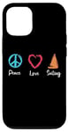 Coque pour iPhone 12/12 Pro Peace Love Sailing Captain Boat Sport