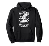 Honkus Ponkus Funny Duck Witch Halloween Magic Pullover Hoodie