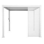 Persienne 1m pour pergola Evora 3m blanc