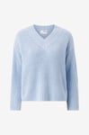 Selected FEMME - Tröja slfSelma LS Knit V-neck Noos - Blå