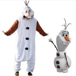 Olaf Frozen aikuisten lumiukko puku Kigurumi pyjama pyjama Ozq korkea laatu