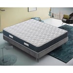 Ilovesleep - Matelas 160x200 à mémoire de forme Olympe - Made in Italy - 11 zones différenciées - 21cm de hauteur