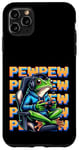 iPhone 11 Pro Max Cute Gaming Frog Pew Video Game Graphic Men Boys Kids Women Case