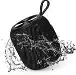 Enceinte Bluetooth Étanche Pour La Douche - Haut-Parleur Sans Fil - Pour L'Extérieur, Le Son Surround Stéréo - Portable - Pour La Maison, L'Extérieur Et Les Voyages - Noir [Q486]