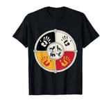 Medicine Wheel Native American spiritual animals MMIW T-Shirt