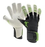 Precision GK Elite 2.0 Quartz Junior Goalkeeper Gloves Size 7 Grey/Slime Green