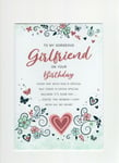 Gorgeous Girlfriend Birthday card 9" x 6" You're perfect for me