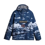 Napapijri NA4GME Rainforest Poche Imprimer 2 Veste Homme Mount Bleu