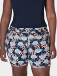 Sweaty Betty Power 6" Biker Shorts, Blue Coral Print