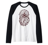 Star Wars Chewbacca Line Art Head Shot Manche Raglan