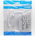 36T, Shimano Middle Chainring Alivio FC-M341 Acera FC-M391, 48-36-26T, Y1M298040