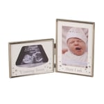 Bambino Coming Soon Here I Am Baby Silver Photo Frame - Baby Shower Gift Ideas