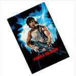 Metal Rambo Sign First Blood Tin Wall Door Movie Art Room Man Cave 15x10cm SMALL