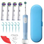 ORAL-B VITALITY PRO BLÅ EL TANDBORSTE + 4 TIPS 3D WHITE