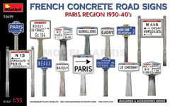 MINI ART 35659 1/35 French Concrete Road Signs 1930-40s Paris Region