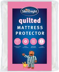 Silentnight Double Mattress Protector – Quilted Mattress Cover with Deep Fitt