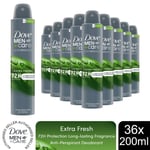 Dove Anti-Perspirant Men+Care Advanced Extra Fresh 72H Protection Deo 200ml,36pk