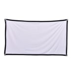 Portable Foldable Projector Screen 16:9 Hd Outdoor Home Cinema T White 72inch