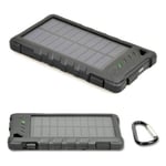 PORT Designs SOLAR, 8000 mAh Powerbank med Solpanel