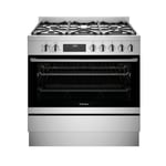 Westinghouse 90cm Dual Fuel Freestanding Oven with 5 Burner Gas Cooktop