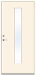 Swedoor ytterdør ECO Tower NCS S0502-Y hvit klart glass 100 x 210 venstre