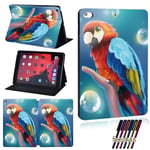 (2.parrot)Tablettikotelo Applen IPad 5. sukupolvi/7. sukupolvi/8. sukupolvi/Air 2/3/IPad 2/3/4/iPad Pro/1. sukupolvi/2. sukupolvi/IPad Mini 1/2/3/4/ 5 Cover+ Pen -tietokoneen kannet ja kuoret