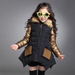 Doudoune Fille De Marque Enfants Manteau Mode À Capuche Chaude Parka D'hiver Filles -Zs306952