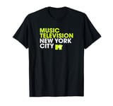 MTV Music Television New York City Neon Letters & Logo T-Shirt