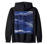 Starry Night Sky Art for Stargazers and Nature Lovers Zip Hoodie