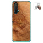 Housse En Gel TPU Pour Realme X3 SUPERZOOM / X50 5G Design Bois 04 Dessins