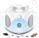 Ultrason Souris Et Rats,Repulsif Souris Ultrasons 360° Anti Souris Avec Lumière Led Appareil Ultrason Pour Nuisible Rongeurs Plug In Répulsif Intérieur Dispositif Anti Nuisible Cafards Pour J.[W14]