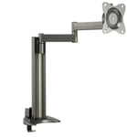 SANUS Fully Adjustable Large Arm Monitor Desk Mount Bracket with Clamp Upto 30"