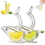 Deluxe Design Individuell Citronpress, Citronpress Manuell Handpress Akryl Bordsartiklar Transparent Serveringsartiklar(2PCS Vit)