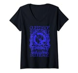 Womens Official Queens Of The Stone Age Illustrated V-Neck T-Shirt