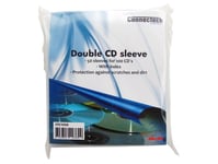 Connectech Dubbel Cd-Fodral. 50-Pack, Transparent