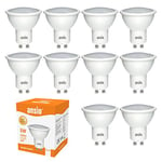 ANSIO GU10 LED Bulbs Warm White,3000k, 5W, 35W Halogen Spotlight Bulb Equivalent, Non-dimmable, 350 Lumen, 120° Beam Angle, LED Bulbs Pack of 10