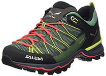 Salewa WS Mountain Trainer Lite Gore-TEX Chaussures de Randonnée Basses, Feld Green/Fluo Coral, 41 EU