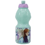 Disney Frost Anna & Elsa Vattenflaska / Sportflaska Barn 400ml Turkos