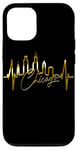 Coque pour iPhone 14 Chicago Skyline Battement de Cœur ÉTATS-UNIS J'aime Chicago