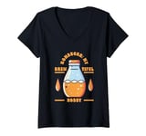 Womens Kombucha My Brew-tiful Hobby Brewing Home Brew V-Neck T-Shirt