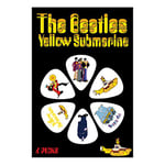 THE BEATLES YELLOW SUBMARINE YSP01 Picks Guitar Accessories, White, Set of 6 Pieces