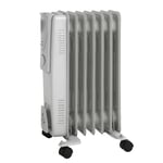 Oil Filled 1500watt Electric Radiator Thermostat 3 Heat Settings Portable Heater