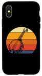 Coque pour iPhone X/XS Lecteur banjo Sunset Music Lover