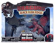 DreamWorks Dragons Race To The Edge Toothless vs. Red Death Power Pack