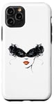 Coque pour iPhone 11 Pro Masque vénitien, joli visage, femme, Venise, Italie