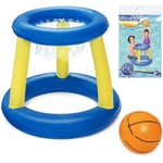 Childrens Inflatable Floating BasketBall Net Game Boys Girls Swimming Pool Toy