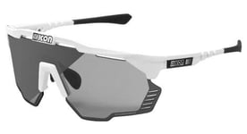 Lunettes scicon aeroshade kunken blanc brillant   photochromique gris miroir