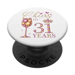 Félicitations aux femmes de 31 ans, 31 ans, 31e anniversaire de leur reine PopSockets PopGrip Adhésif