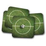 4 Set - Football Pitch Coaster - Ball Sports Soccer Fun Boys Kids Fun Gift #8681