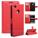 huawei Huawei P9 Lite Pu Wallet Case [Red]